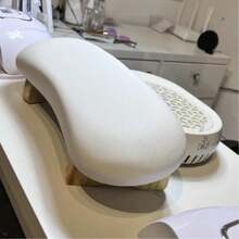 Semi-Curved RUSTIC Manicure Hand Arm Support 10cm Height Ergonomic Comfort Sophisticated - Web  Nails - 白色 - 查看 2