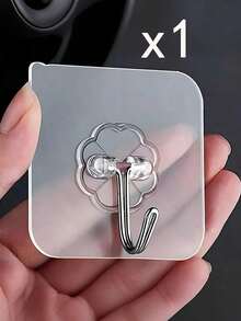 50pcs Heavy Duty Adhesive Wall Hooks, Sticky Wall Hangers, Damage-Free, Waterproof, Max 33lbs, Suitable For Bathroom, Kitchen, Towels, Coats, Keys - Multicolor - View 15