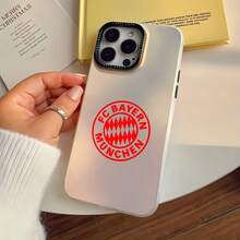 Logotipo del  de Múnich en rojo y blanco sobre fondo blanco. Esta elegante funda es compatible con los modelos  16, 15, 14 Pro Max, 13, 12, 11, XR y XS Plus. Fabricada en silicona TPU, ofrece protección contra golpes y caídas, además de una sensación superior. Es un regalo ideal para familiares, amigos y seres queridos, y una opción perfecta para Navidad.fundas para  13,funda  13,funda  16,fundas ,funda  15,funda para ,fundas para  16,fundas  11,fundas  15,funda  17,protector para ,funda  14,fundas  12,fundas  14,funda  17 pro max,fundas  13,fundas> - Blanco - Ver 6