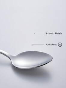 2支/4支/6支装浓缩咖啡勺，优质冰淇淋勺，5.4英寸（13.8厘米）430不锈钢小号可重复使用勺，适用于咖啡、茶、甜点、开胃菜、冰淇淋、酸奶