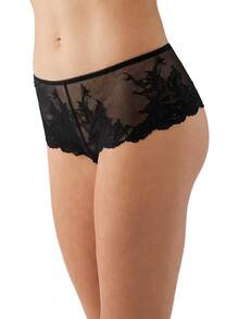 Wacoal Vivid Attraction Lace Tanga Panty Ropa Interior Mujer - Negro - - Ver 2
