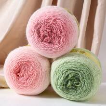 200克渐变粗线，彩虹色混色毛线，适合DIY手工编织、钩编，制作时尚毛衣、披肩、外套、发带、帽子、配饰等。 - 彩色 - 查看 6