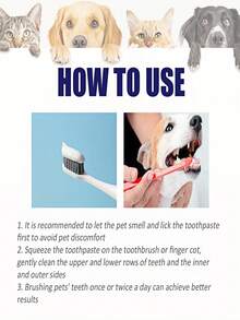 Pet Dental Toothpaste - Cleans Teeth, Freshens Breath, Removes Tartar, Gum Care - Multicolor - View 5