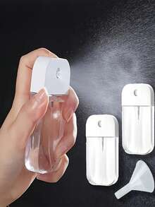 3pcs/2pcs 1.58oz Mini Spray Bottle With Fine Mist Spray & Small Funnel - Transparent PVC-Free Plastic, Unscented Portable Travel & Cosmetic Mist For Face, Plants, Home - Durable Fashionable Design - Multicolor - View 7