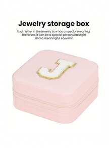 Travel Jewelry Organizer, Initial Jewelry Box, Customizable Letters, Multifunctional Jewelry Organizer, Jewelry Organization And Storage, Compact Jewelry Box, Makeup Organizer, Nail Polish Organizer, Travel Essentials, Cruise Essentials - Multicolor - View 32