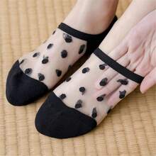 6 Pairs Womens Sheer Transparent Casual Socks Ultrathin Mesh Socks, Ultrathin Crystal Socks, Anti-Slip Ankle Socks, Cute Women Socks, For Dancing, Wedding, Dress, Party - 11 pares - Ver 6