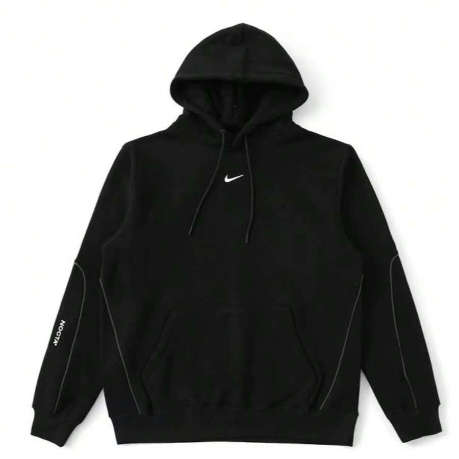 NIKE & NOC Hoodie Sportswear Club Hoodie, WARM COVERAGE & STREET STYLE, Drawstring Hood Lets You Adjust For Warmth And Coverag - 黑色 - 查看 1