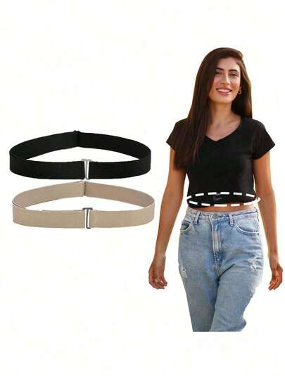 可调节腰带，毛衣衬衫腰部束紧工具，防止走光，弹性腰带可改变衬衫款式