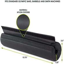 ProsourceFit Weighlifting Barbell Pad - ‎Negro - - Ver 4