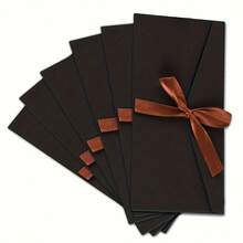 10 piezas de sobres de papel kraft rojo de alta calidad de 22 x 11 cm - Lazo de cinta, elegante clásico, adecuado para invitaciones/efectivo/tarjetas, esencial universal para fiestas transfronterizas, planificación de bodas/eventos/regalos de estudiantes/recuerdos de estadía en casa, regalos de cumpleaños/Día de la Madre/Boda/Año Nuevo/Acción de Gracias - Multicolor - Ver 10