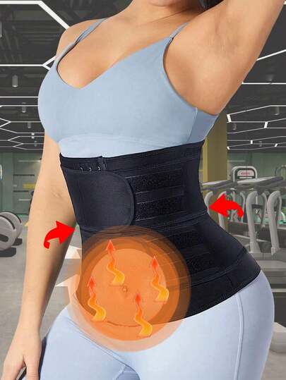 This Waist Trimmer Belt Is Specially Designed For Women, It Is A Comprehensive Abdominal Fat Tightening And Shaping Waist Belt With Abdominal Compression And Shaping Functions. It Effectively Wraps The Abdomen And Absorbs Sweat, Accelerating Fat Burning And Doubling The Sweat Discharge.