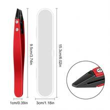 1pc Professional Eyebrow Tweezer Set, 420 Stainless Steel Eyebrow Tweezers, Ultra Precise Eyebrow Tweezers Suitable For Eyebrows And Facial Hair - Multicolor - View 8