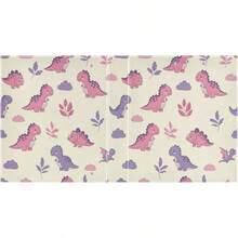 Carpeta de 3 anillos impresa de 1.5 pulgadas, carpeta de anillos en D con bolsillos, carpetas decorativas para la escuela universitaria u oficina, lindos dinosaurios de dibujos animados morados - talla únicax2 - Ver 8