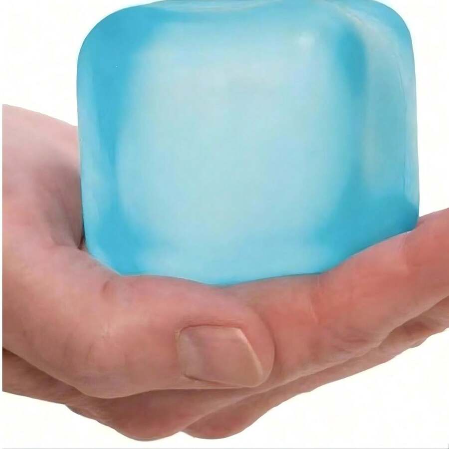1pc Sensory Squeeze Nice Cube Toys - Stress Cube Ooze Stress Ball, Handheld Desktop Toy To Reduce Anxiety, Suitable For Classroom, Outdoor, Office Decompression Anytime, Perfect For Desktop Decor, Class Prizes, Party Favors And Holiday Gifts! - Squishy Toy(Random Style Color) - Multicolor - View 1