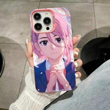 Funda de teléfono Dandadan Aira Shiratori compatible con  17 16 15 14 13 12 11 X XR XS 8 7 Pro Max Plus, cubierta blanca translúcida de lujo, compatible con funda  17 Pro Max, funda  17 Pro, funda  17, funda  16 Pro Max, funda  17 Pro Max - Rosa3 - Ver 13