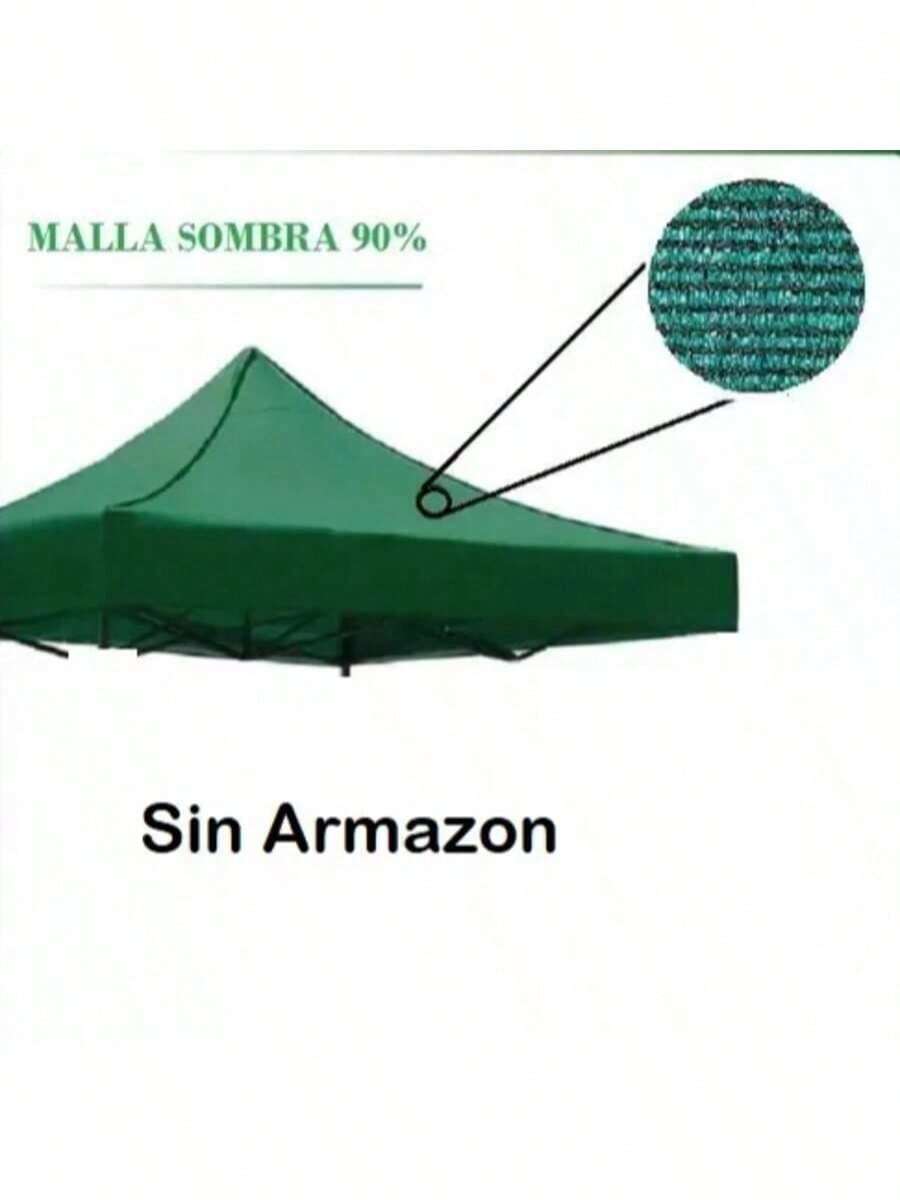 Repuesto de Lona para Toldo 2x2 para Jardín y Exteriores Impermeable Carpa Plegable Toldo Plegable Repuesto para Toldo Tienda de Campaña Toldo de Repuesto para Exteriores Plegable Impermeable - Verde - Ver 1