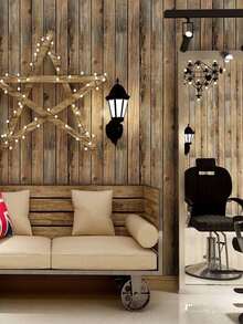 This Brown-Yellow Coffee-Colored Wood Grain Wallpaper Is An Ideal Choice For Creating A Retro-Style Wall Decor. It Can Perfectly Match Various Furniture And Decorative Styles, And Is Very Suitable For Home Decoration. - Coffee Brown - View 4