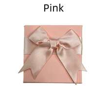 1pc Fashionable High-End Bow Tie Watch Storage Box, Top & Bottom Cover Watch Accessory Box, Business Gift Box, Square Packaging Empty Box, Holiday Gift Box, Valentine's Day Gift Box