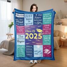 Cozy Flannel Throw Blanket With Cap Design Perfect For Graduation Gifts Soft Plush Text Printed Creative PresentCozy Flannel Throw Blanket With Westie Christmas Tree Design For Bedroom Bedspread  Soft West Highland Terrier Dog MerchandiseCozy Fleece Movie Blanket Soft Plush For Living Room Office Bedroom Perfect Nightmare Before Christmas Gift For Adults  Cozy Fluffy Throw Blankets For Winter  Warm Fleece  Cartoon Design  Perfect For Bed Sofa Camping  Soft Microfiber BeddingCozy Fruit Flannel Anime Throw Blanket For Living Room Bedroom Bed Sofa And Picnic  Soft Plush Blanket Set - 白色 - 查看 1