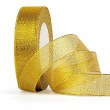 Gold Glitter Ribbon 0.3-5cm Silver Glitter Ribbon For Baking Cake Box Packaging Ribbon Bow DIY Craft - Multicolor - View 17