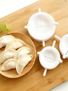 3pcs Dumpling Mold Set, 3 Different Sizes Dumpling Mold, Wonton And Pie Mold, Compact Design, Multi-Size Mold Rack, Sturdy Structure, High-Quality Mold Rack, Suitable For New Year, Ramadan, Valentine's Day, Mother's Day, Homecoming Season, Easter, Birthday, Wedding, Holiday Parties And Other Occasions. - Multicolor - View 3