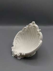 1pc 3D Printed Shell Shaped Jewelry Tray, Creative & Practical Small Gift, New Year Present - Multicolor - View 4