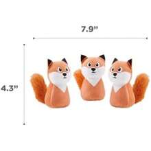 Outward Hound Squeakin' Racoon Hide A Puzzle - Juguetes de Repuesto para Perros, Paquete de 3(Replacement Animals Zorro) - Multicolor - Ver 7