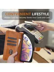 麦穗印花搭扣小牛皮翻盖保护壳+支架手机壳+优质印花工艺+全套手机壳，兼容苹果16 Pro Max/15 Pro Max/14 Pro Max/13 Pro Max/12 Pro Max/11 Pro Max/XS Max/7/8 Plus，兼容苹果11/12/13/14/15 Pro Max，三星Galaxy S10/20/21/22/23S24U/A05/A14/A24/A25/A34/A54系列，OPPO，vivo，红米Note 11/12/13 Pro，荣耀70/90/X7/X8/X6/X9 AB系列手机壳 - 卡其色 - 查看 2