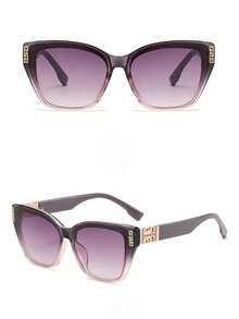 一副复古时尚眼镜，轻便舒适，多种颜色可选，时尚中性配饰，简约镜框设计 - 彩色 - 查看 4