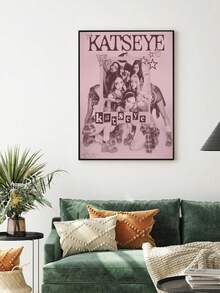 1 张 KATSEYE 海报，全球女子组合墙饰，舞蹈团体装饰，K-Pop 美学印刷品，黑白音乐海报，帆布画墙饰，房间家居装饰（无框） - 彩色 - 查看 33