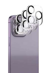 3 件一体式高清镜头保护壳/保护膜，保护相机免受刮擦，适用于 Apple 11/12/13/14/15/16/16e/17/17 Air/17 Pro/17 Pro Max 系列 - 無色 - 查看 16