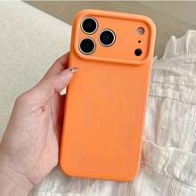 Funda para teléfono compatible con iPhone 17 Air/16e/15/14/13 Pro, Pro Max, Plus, orificio de precisión + funda suave, agarre cómodo, colores ricos y versátiles, a prueba de golpes, adecuada para hombres y mujeres - Negro - Ver 2