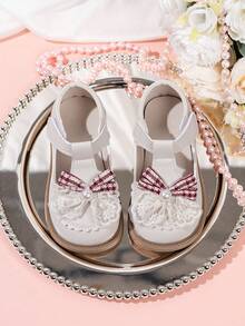 2026 Spring/Autumn New Stylish Bowknot Girls' Campus Princess Shoes Fashion Children's Party Shoes - Beige - View 6