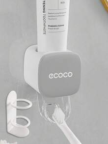 1/2pcs Toothpaste Squeezer, Toothpaste Holder, Fully Automatic Toothpaste Dispenser, Wall-Mounted Toothpaste Squeezer, Waterproof Easy Squeeze No Electricity Required, Bathroom Accessories, Time-Saving Toothpaste Dispenser, Electric Toothbrush Holder - Multicolor - View 14