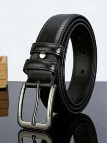 1 2/6 Inch Men's Premium Top Grain Leather Belt, Classic Casual Business Belt With Single Prong Buckle - ZP031 32 - View 7