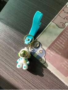 Keychain, Exquisite Astronaut Keychain, Clothing Accessory Charm, Bag Charm, Beautiful Gift, Holiday Gift, Couple Keychain, Couple Charm, Birthday Gift, Christmas Gift, New Year Gift - Multicolor - View 7