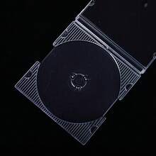 Caja de almacenamiento de CD/DVD de plástico transparente, cajas de un disco, soporte de CD vacío estándar para el hogar, 5/10 Uds. QVA7 - 10 piezas - Ver 7