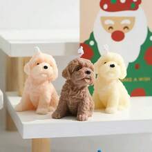 1pc Pet Dog Shaped Scented Candle, Suitable For Bedroom And Living Room Decor, Birthday Gift, Holiday Celebration, Creating Cute Creative Atmosphere, As Memorabilia, Animal Shaped Candle, Fragrant Photography Prop, Handmade With Upgraded Scented Candle Craftsmanship, This Gift Box Series Is The Perfect Choice For Friends And Family. - Multicolor - View 1