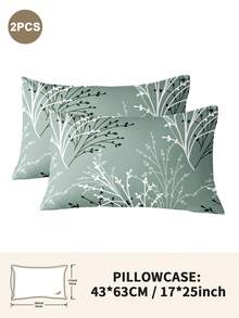 1pc/2pcs/4pcs Polyester Floral Pattern Pillowcase (Pillow Insert Not Included), Soft & Comfortable, Suitable For All Seasons - Multicolor - View 13
