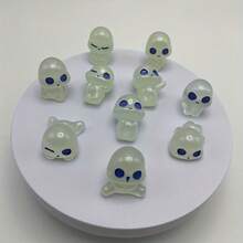 10个可爱发光外星精灵摆件，微景观，盆景装饰，仙女花园，家居装饰，室内/室外庭院，草坪，门廊装饰品（颜色随机） - 彩色 - 查看 10