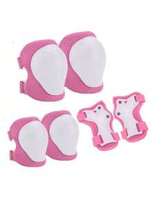 1 Set Kids/Teens Skateboard, Scooter, Bicycle Knee Pads And Elbow Pads - Multicolor - View 11