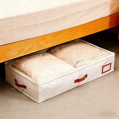 Foldable Under-Bed Storage Organizer, Multi-Purpose Storage Box For Blankets, Skirts, Duvets, Pillows And Clothes - Space-Saving Solution For Labor Day, Under-Bed Storage