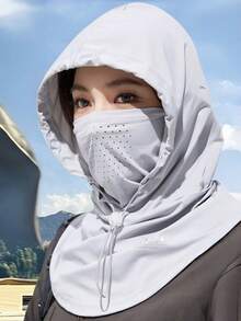 Casual, Lightweight, Breathable, UV-Resistant Mask & Hat Set, Suitable For Women And Unisex, Can Be Used As Beach Hat, Face Mask, Driving Cap, And Cycling Cap - Multicolor - View 2