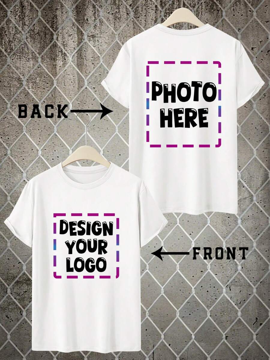 Custom White T-Shirt, Ideal For Personal And Professional Branding, Group Activities, And Everyday Fashion Summer - White - View 1