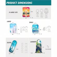 Large Packing Cubes For Travel-Extra Large Compression Packing Cube Luggage Organizers 7 Piece Set-Ultralight Expandable/Compression Bags For Clothes By Bucketlist - Bucket List - View 5