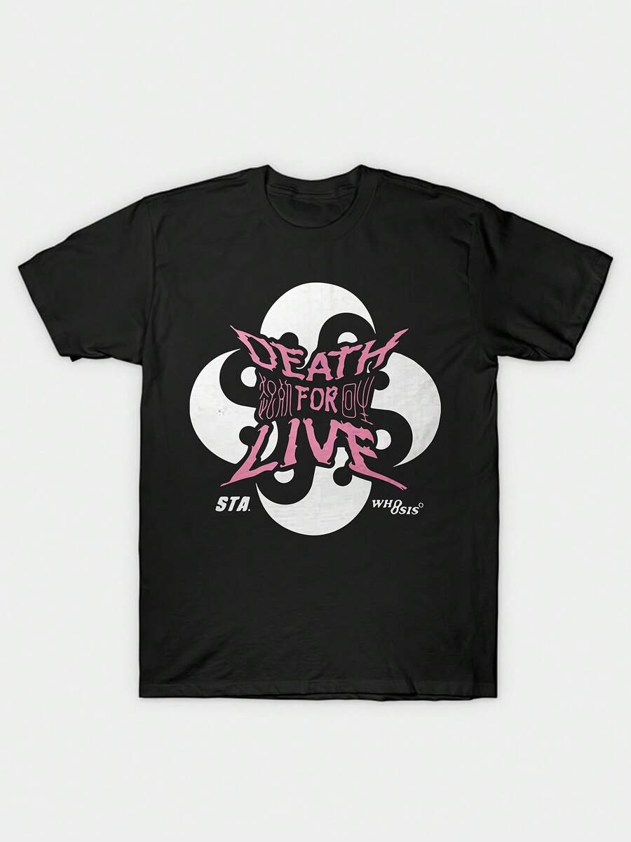 Gothic estilo death Y Live Gráfica Print - Negro - Ver 1