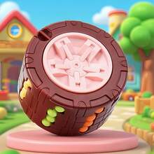 3D Cylinder Cube Toy Magic Spinner Spiral Sliding Puzzle Game, Stress-Relieving Educational Toy For Children (Red, Blue, Black) - 藍色 - 查看 8