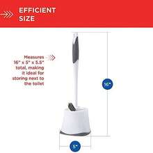 Toilet Brush with Base for Bathroom Cleaning, Features a White Color and Comes with a Handle - Blanco - Ver 8