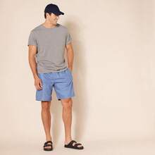 Traje de baño de secado rápido de 9 para hombres de Essentials - Azul marino, rayas - Ver 3