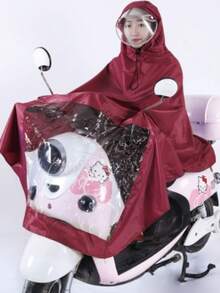 Impermeable para motociclista a prueba de agua con capucha contra lluvia - Multicolor - Ver 3